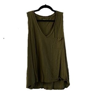 Madewell V neck tank